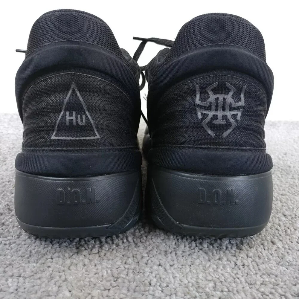 Adidas D.O.N. Issue #2 Pharrell Williams Mens 12 Shoes Lace Up Triple Black